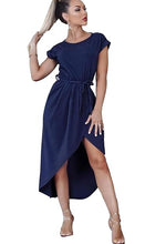 Navy Madison Belted Wrap Dress