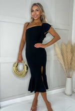Black Ashley One Shoulder Dress