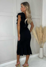 Black Ashley One Shoulder Dress|2