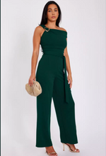 Bottle Green Drop Sleeve Jumpsuit