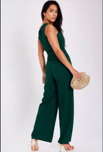 Bottle Green Drop Sleeve Jumpsuit | 2