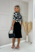 Marble Print Alicia Wrap Dress
