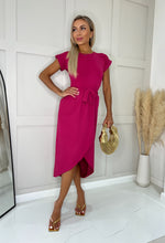 Hot Pink Madison Wrap Dress