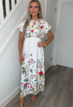 Rebecca Fleur Floral Keyhole Maxi Dress