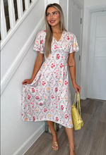 Rhea Seasonal Marie Floral V-Neck Skater Dress