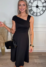 Sandra Black Off-Shoulder Midi Dress | 1