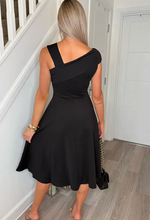 Sandra Black Off-Shoulder Midi Dress | 2