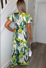 Vienna Alaska Floral V-Neck Maxi Dress