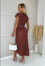 Madison Rust Polka Dot Wrap Dress