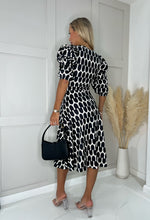 Symmetrical Print Emma Skater Dress|1