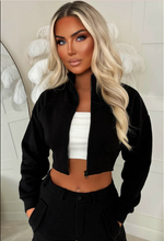 Theal Black Zipped Jacket & Cargo Jogger Set