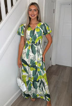 Vienna Alaska Floral V-Neck Maxi Dress