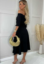 Black Charlie Ruffle Dress